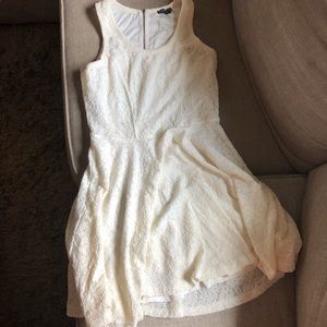 White lace tank top dress
